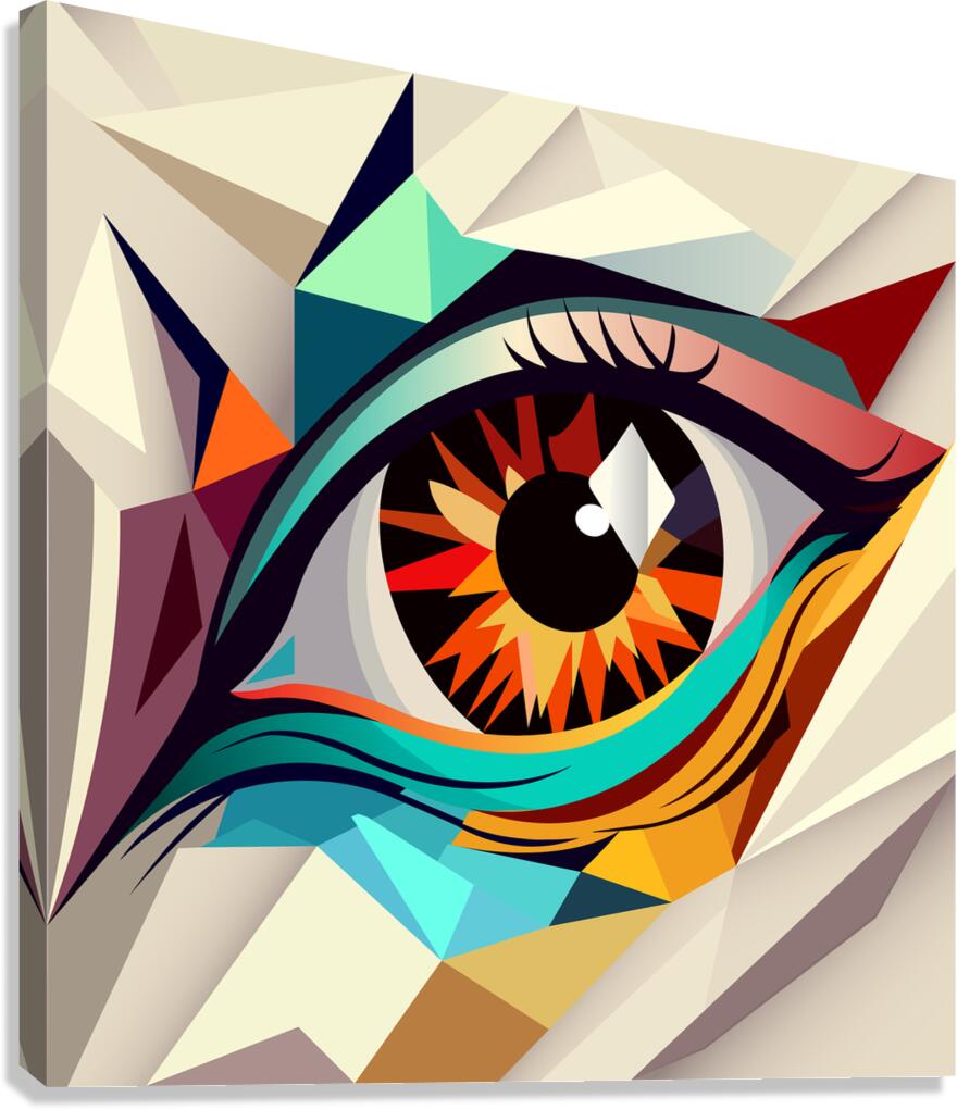  Abstract eye Canvas Print