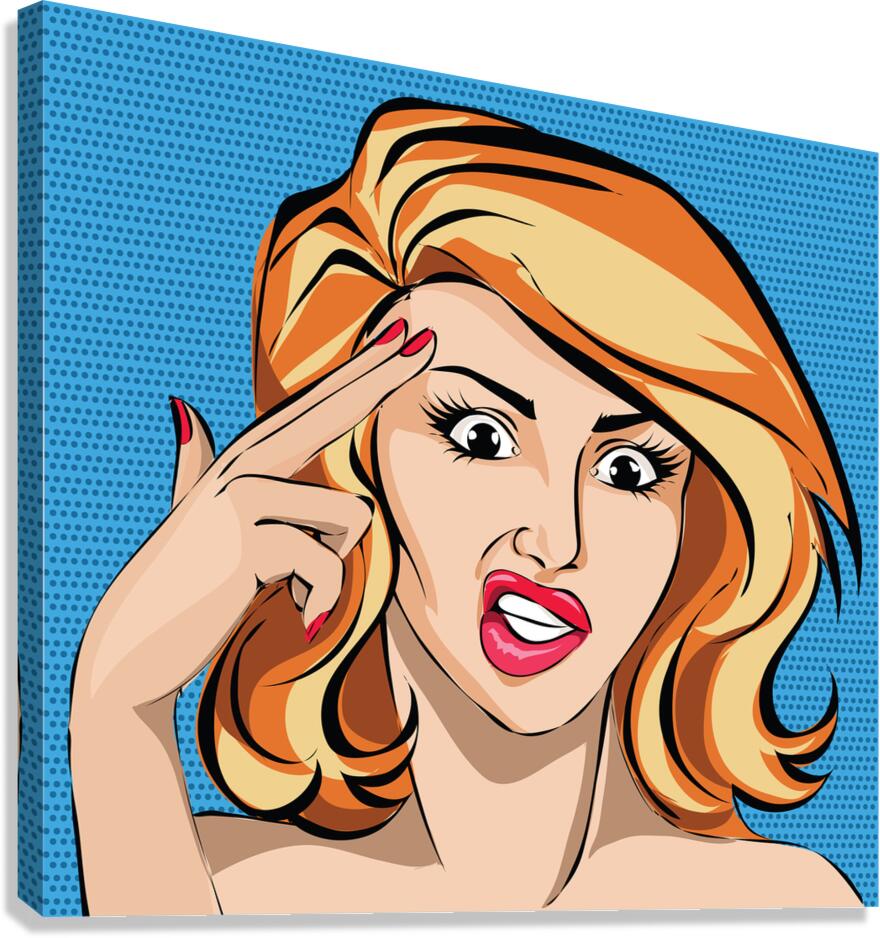 Gun gesture Canvas Print