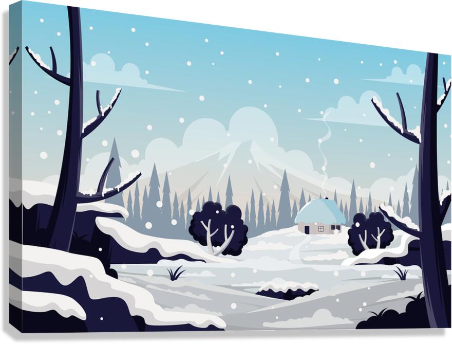 Winter Scenery Canvas Print