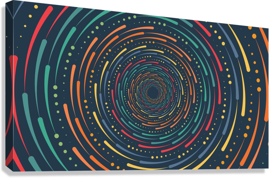 Vortex minimalist background Canvas Print