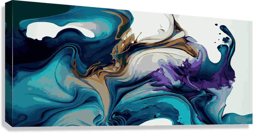 Multicolored marble Canvas Print