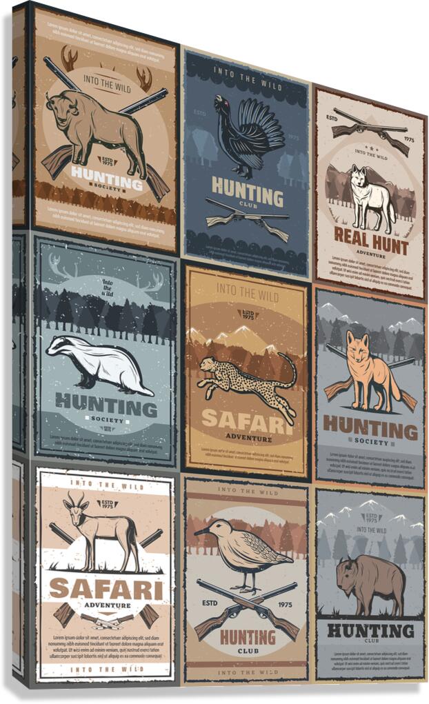 Hunting club. a Canvas Print