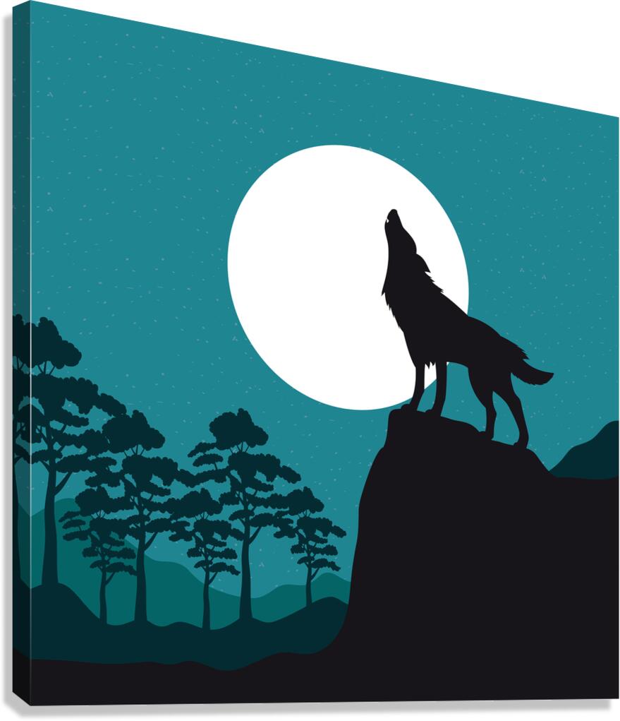 Wild wolf Canvas Print