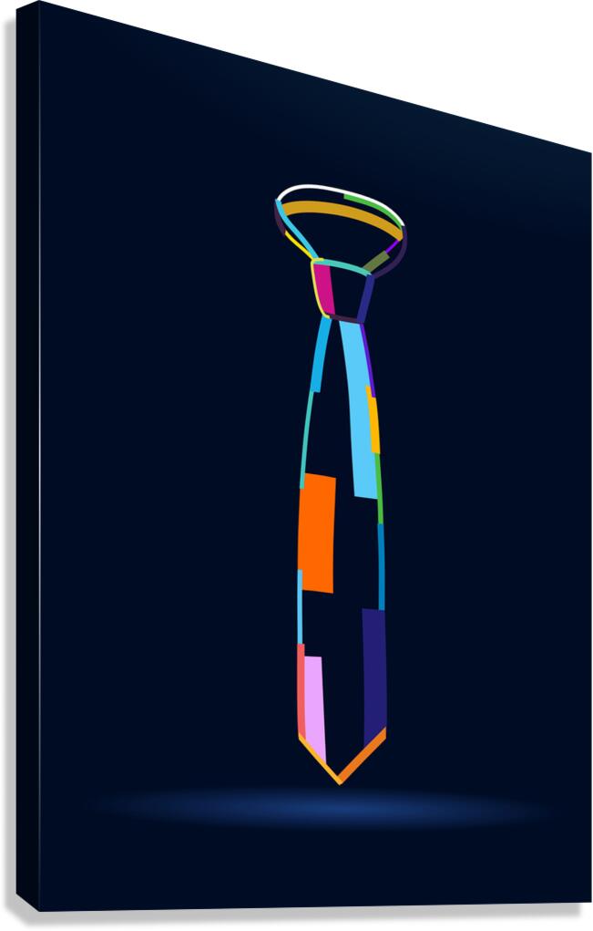Abstract necktie Canvas Print