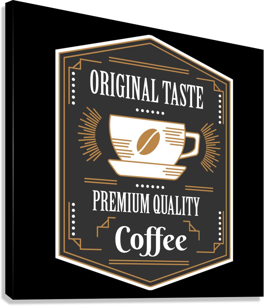  Coffee Badge Canvas Print