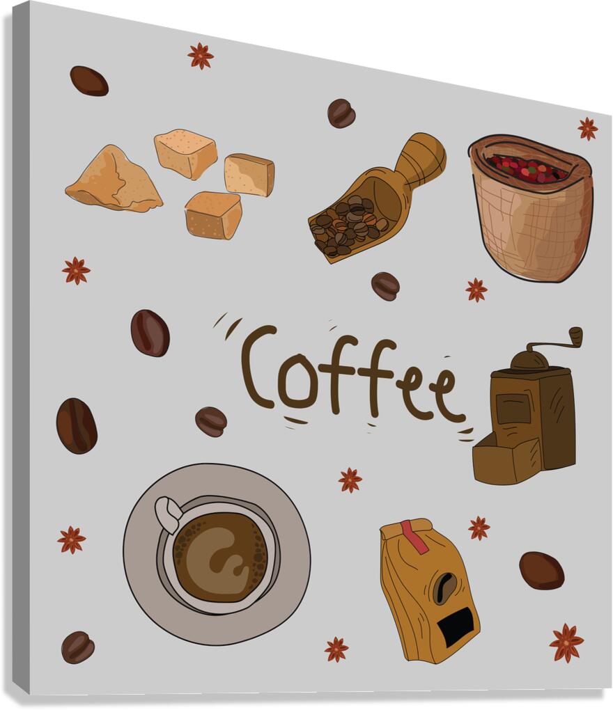 Coffee shop Canvas Print