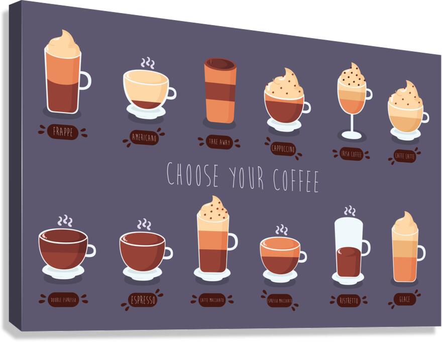 Coffee pack Canvas Print