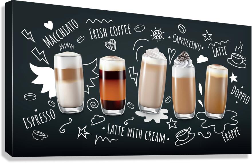 Coffee Drinks Canvas Print