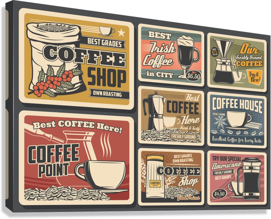 Coffee beans Canvas Print