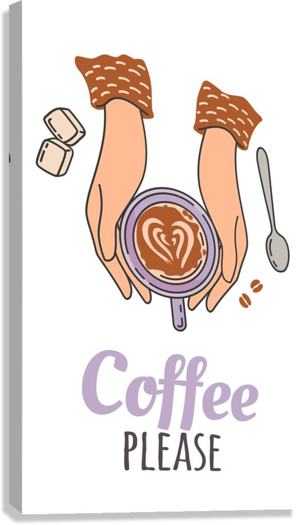 Coffee please. c Canvas Print