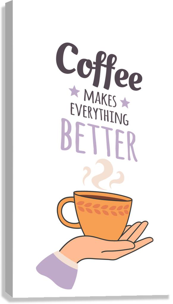 Coffee please. d Canvas Print