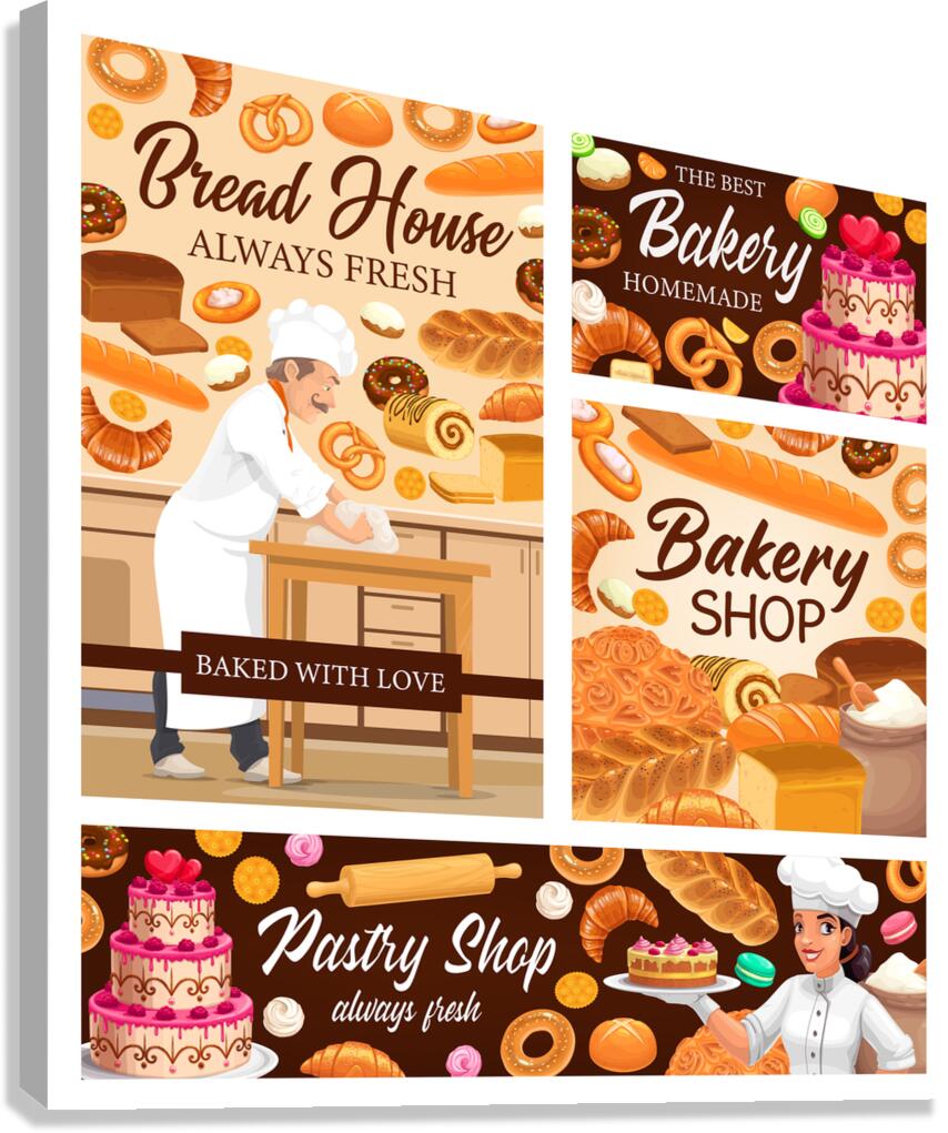 Bakery shop Canvas Print