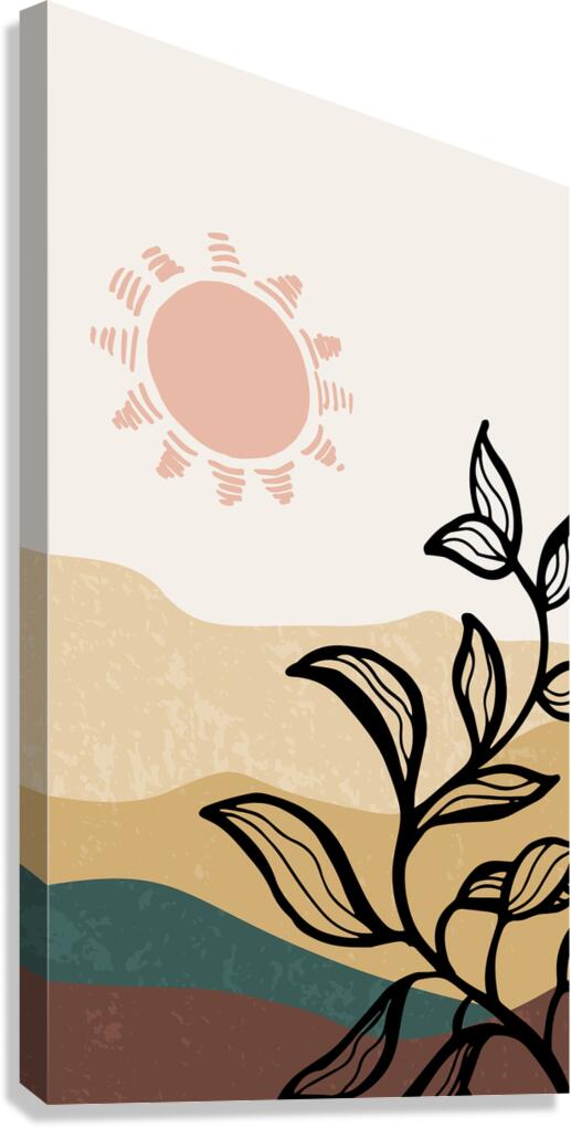  Abstract mountain background   Canvas Print