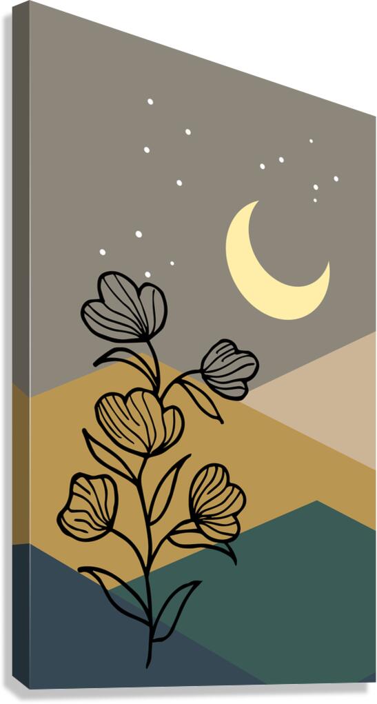 Abstract Mountain a Canvas Print
