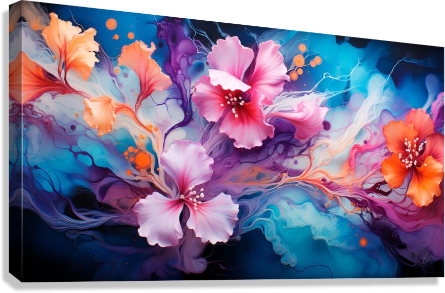Colorful splashes   Canvas Print