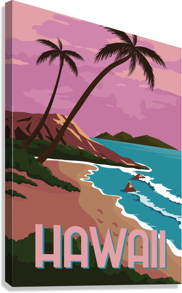 Hawaii Background   Canvas Print