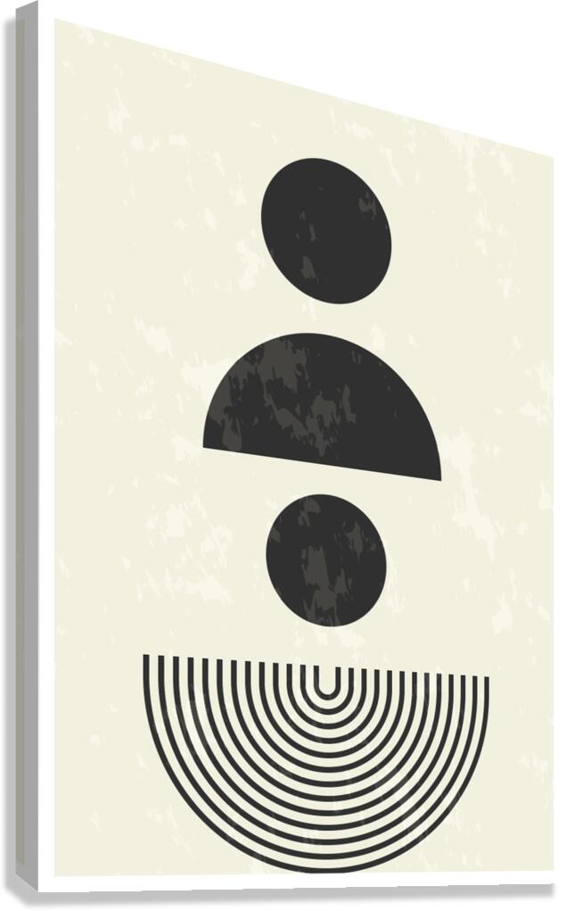 Abstract Geometric Shapes a Canvas Print
