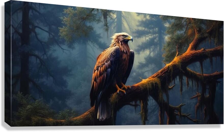 Bald Eagle Perched Canvas Print