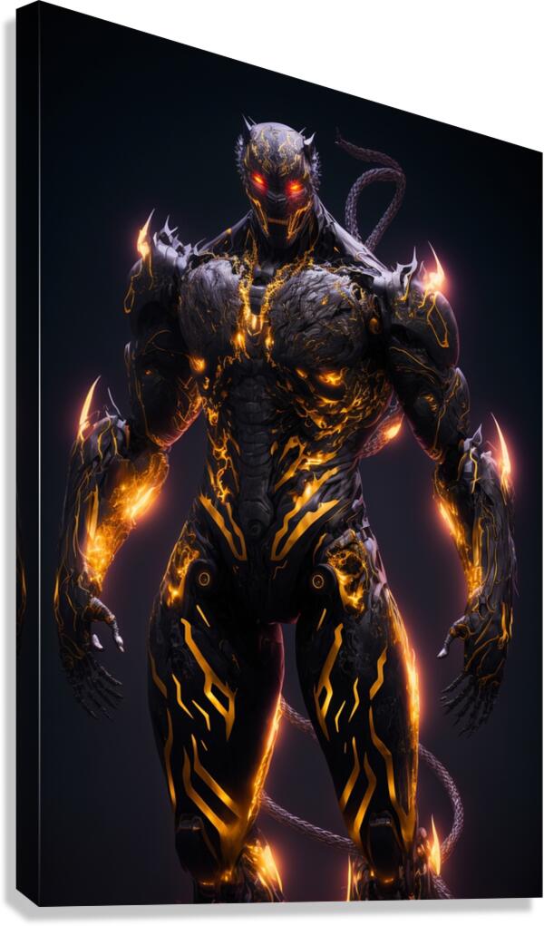 Demonic creature Canvas Print