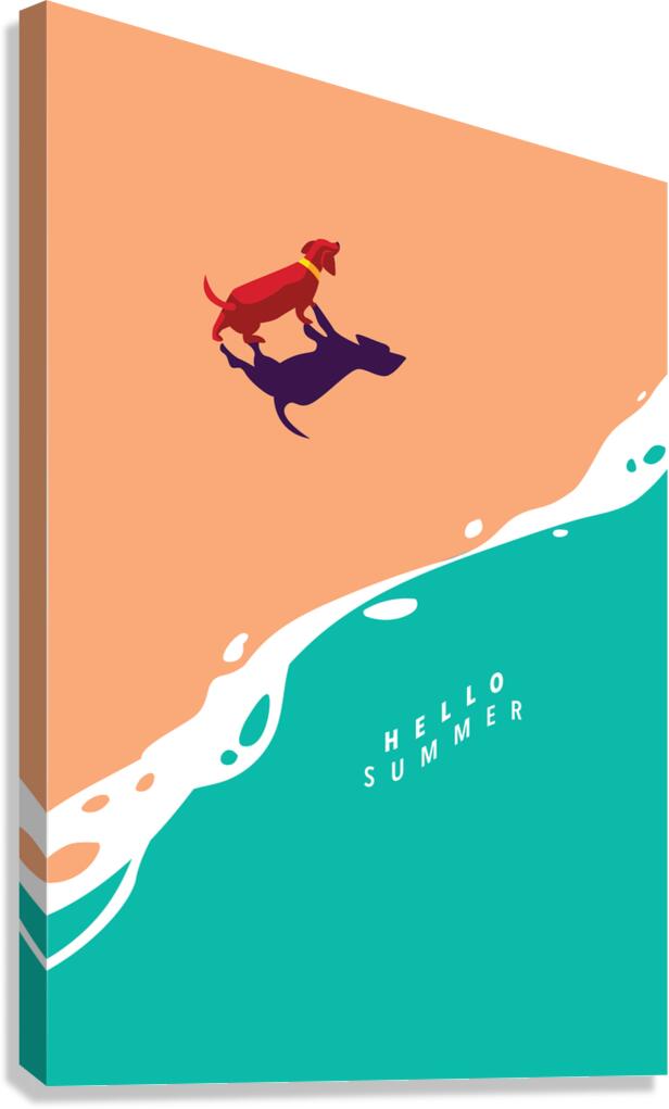 Summer layout. c Canvas Print