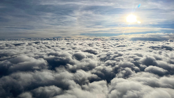 Puffy Clouds Print