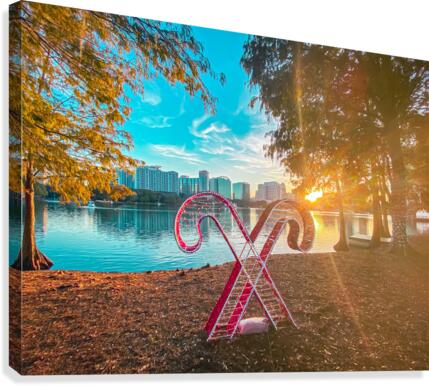 Candy Cane Sunset Canvas Print