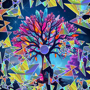 Crystal Abstract Tree