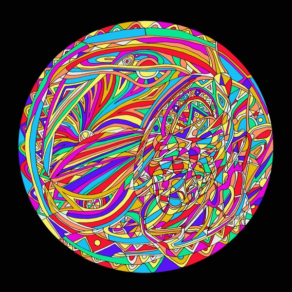 Abstract Sunrise Print