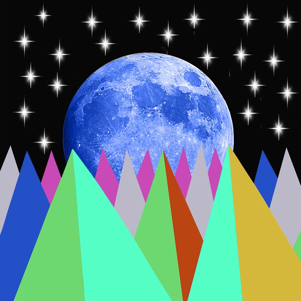Blue Moon Print