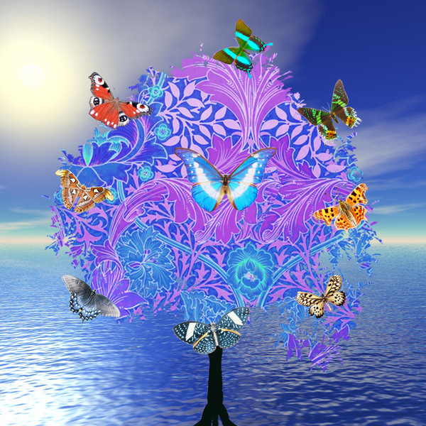 Butterfly Tree Print