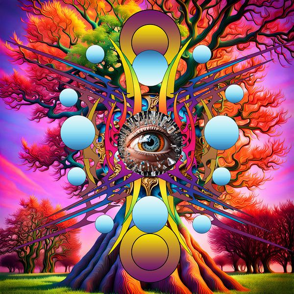 Cosmic Tree Print