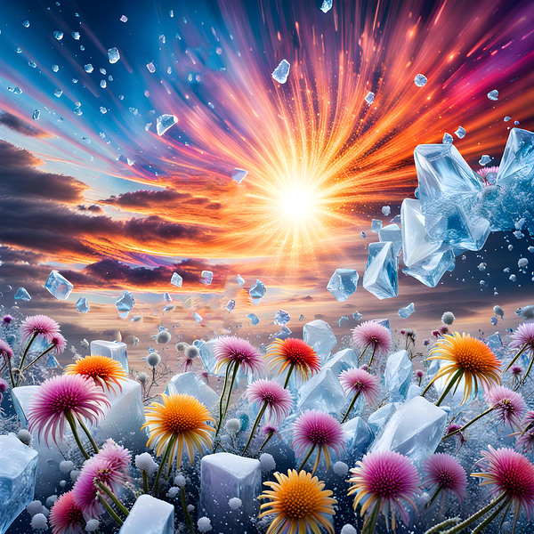 Flower Sunset  Print