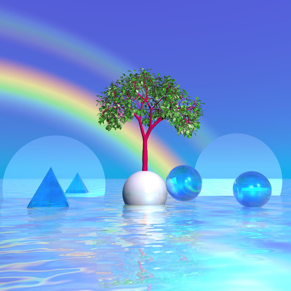 Rainbow Tree  Print