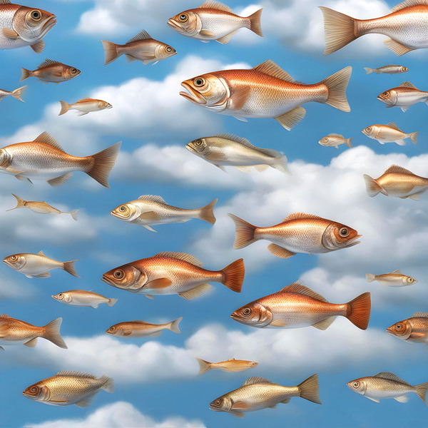 Raining Fish Print