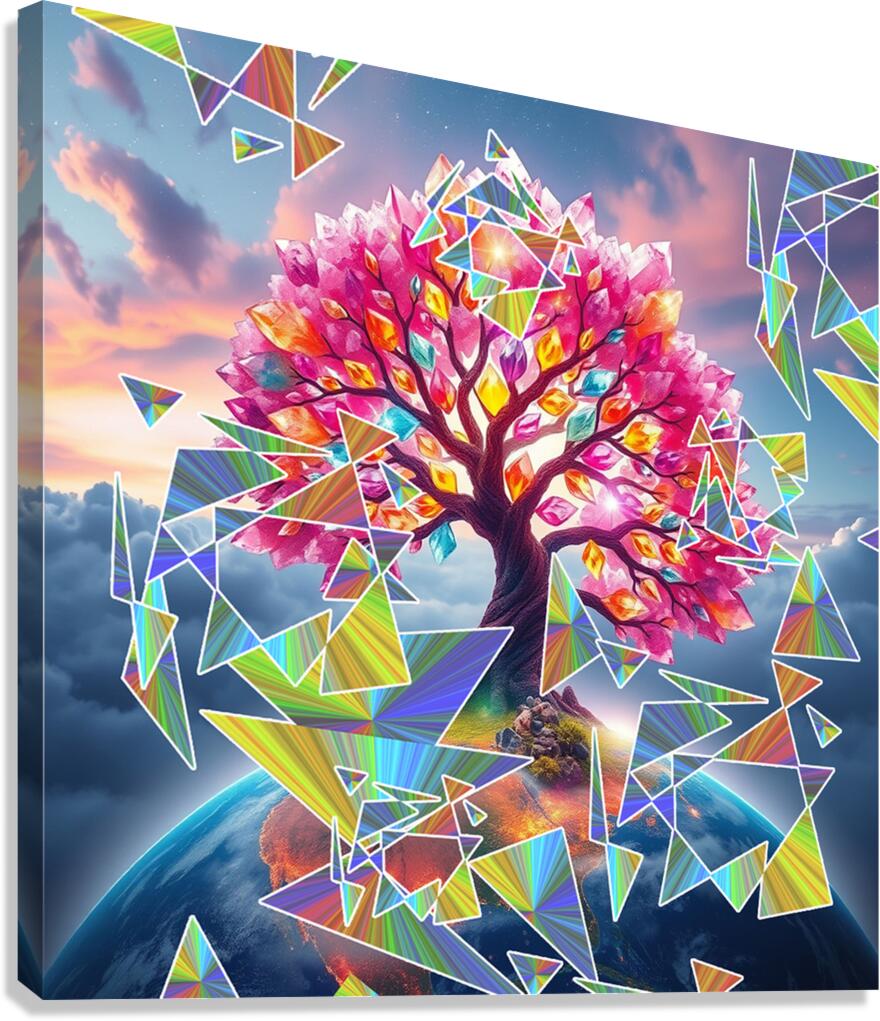 Tree Sunrise Canvas Print