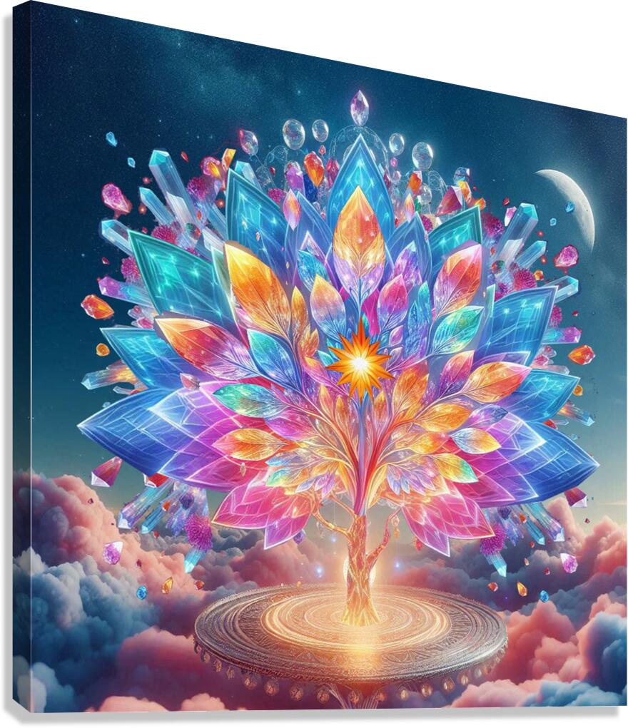 Crystal Tree Canvas Print