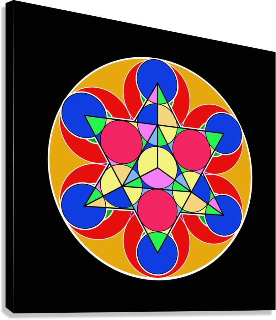 Fire Star Canvas Print