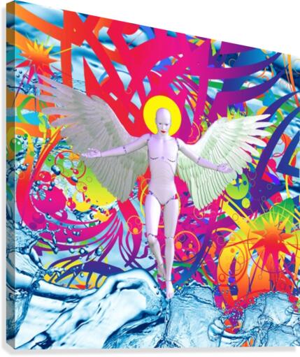 Angelic Robot Canvas Print
