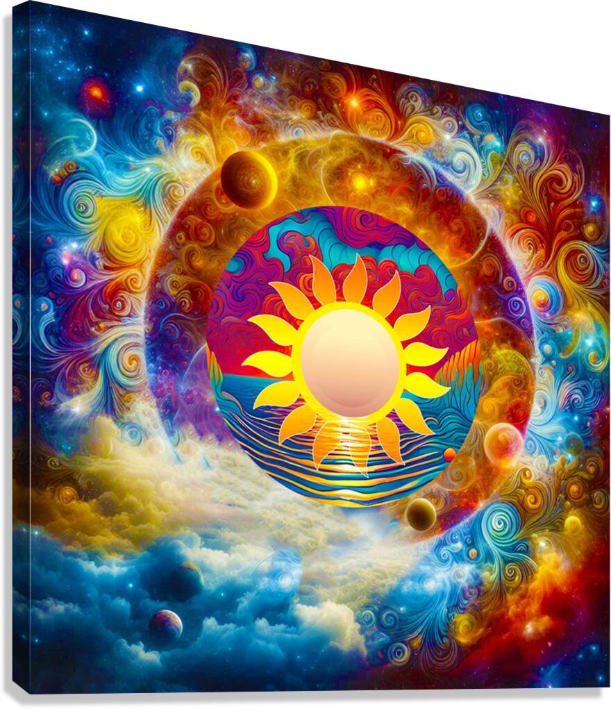 Cosmic Sun Canvas Print