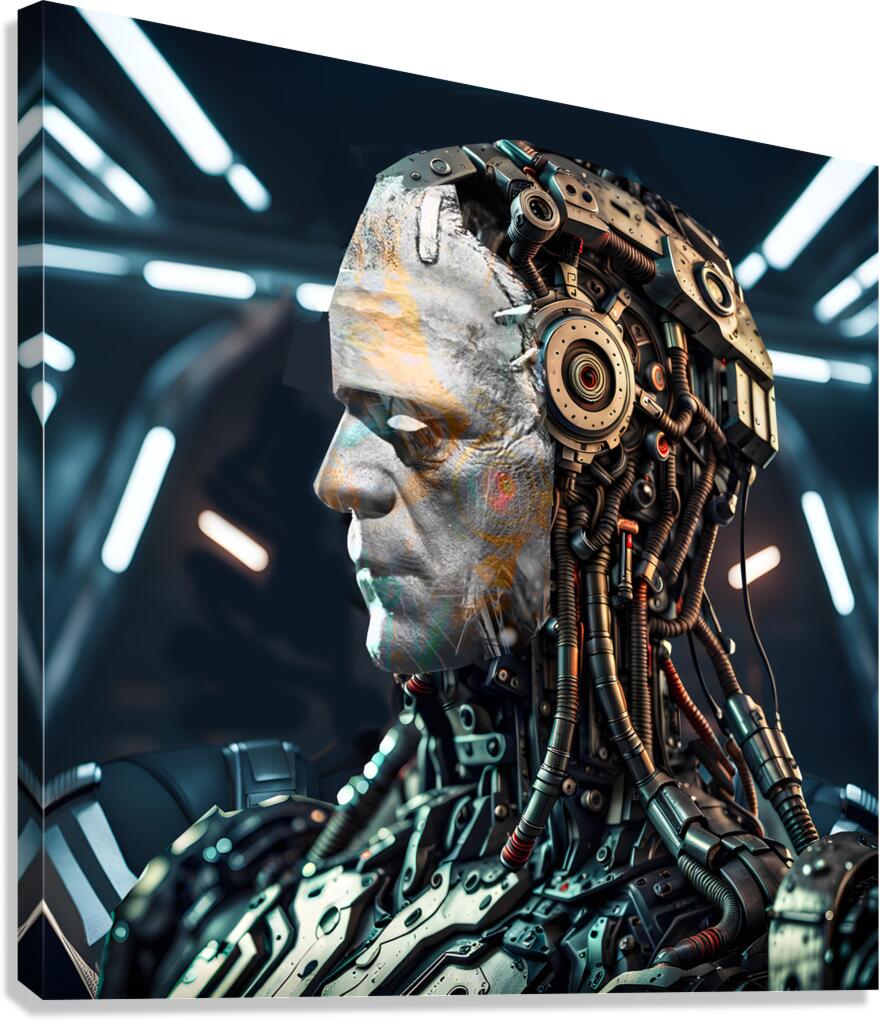 Frankenstein Android Canvas Print