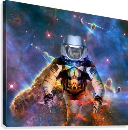 Astronaut Disintegration Canvas Print
