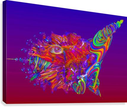 Alien Sea Creature Canvas Print