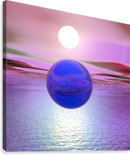 Blue Sunset Canvas Print