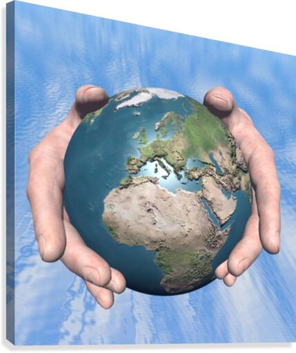 One World Canvas Print