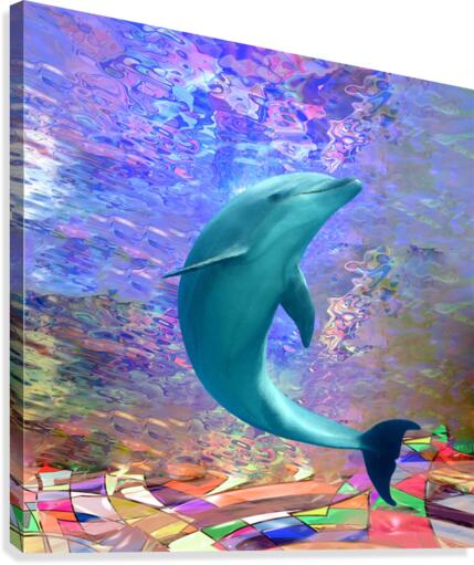 Dolphin Sunlight Canvas Print