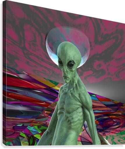Alien Sunrise Canvas Print