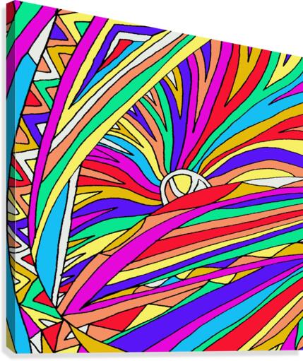Abstract Sunset Canvas Print