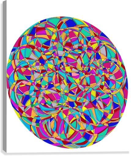 Hypnotic circles Canvas Print