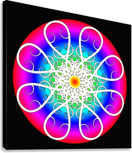 Abstract Flowers Canvas Print