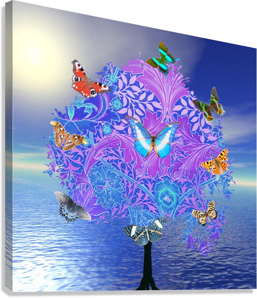 Butterfly Tree Canvas Print